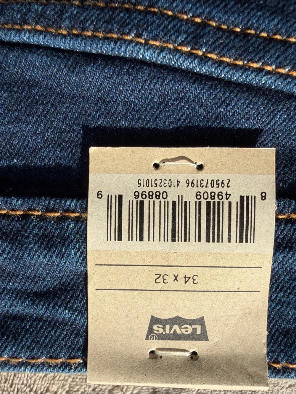 Levi's Men's Straight Jeans in Dark Blue Wash